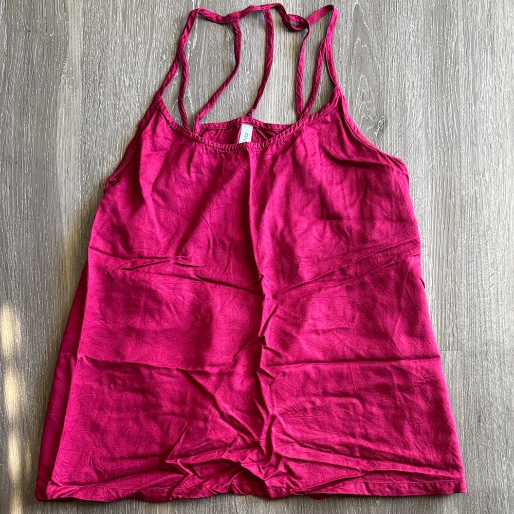 RVCA Burgundy Tank Top